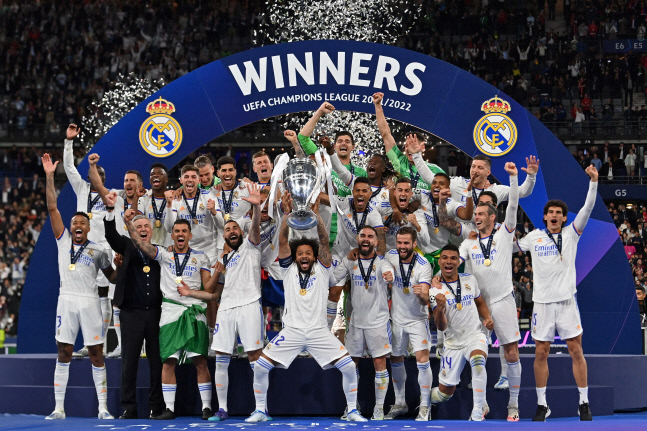 챔피언스리그 14번째 우승을 차지한 레알 마드리드. 파리 | AFP연합뉴스