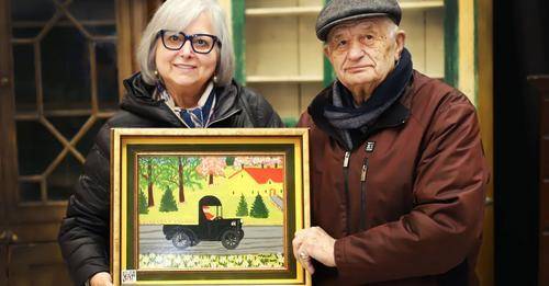 데마스 부부가 경매에 내놓은 모드 루이스의 '검정 트럭'. 사진=밀러&밀러 옥션 페이스북 캡처, 연합뉴스