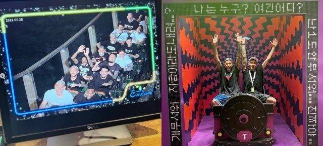 에버랜드 놀이기구 즐긴 브라질 축구대표팀. ⓒ 코스모진여행사