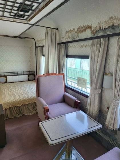 대통령 특별동차 침실. [강갑생 기자]