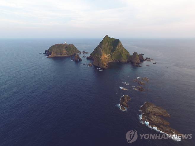 북서쪽에서 바라본 독도 [한국해양과학기술원 독도전문연구센터 제공]