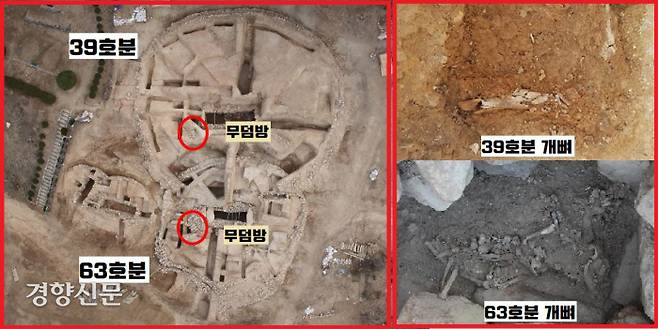 39호분과 63호분의 개 전용공간의 양상은 똑같았다. 두 고분 모두 무덤주인공을 묻고 입구를 폐쇄하면서 개 전용공간을 조성한 것으로 파악됐다. |권주영 국립가야문화재연구소 연구원 제공