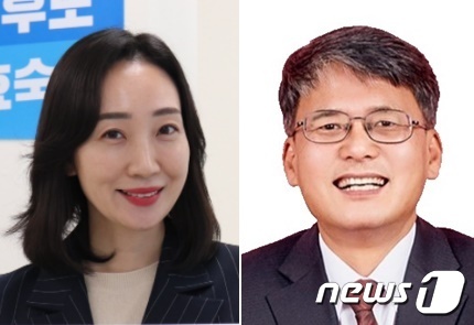 세종시의원 선거에 나선 김효숙(왼쪽)김양곤 후보. © 뉴스1