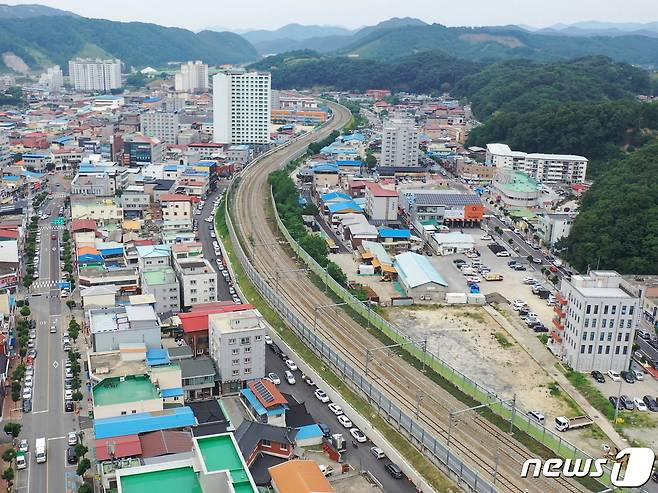 충북 영동군 영동읍 전경. © 뉴스1