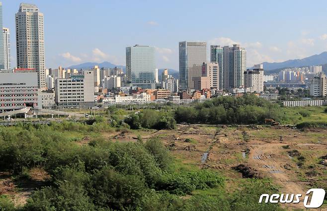 서울 용산 정비창 부지 전경. /사진제공=뉴스1