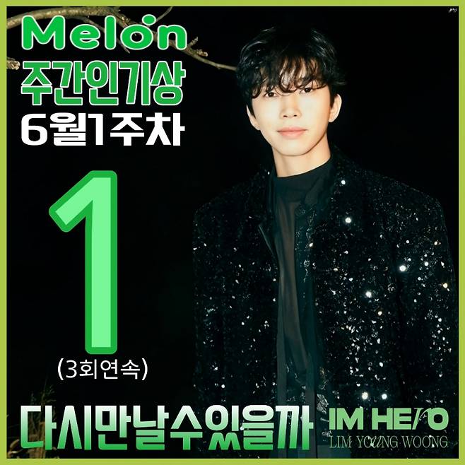 '6월도 TOP' 임영웅, 멜론 주간인기상 7주 연속 1위