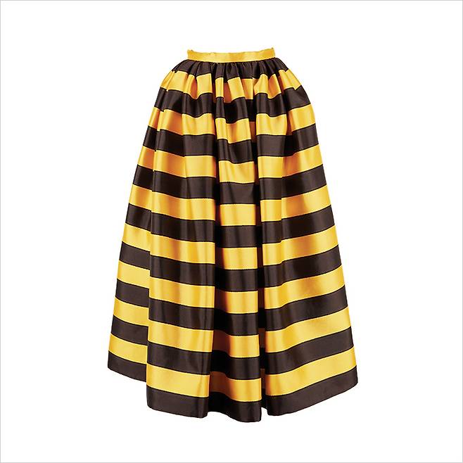 비비드한 옐로 풀 스커트는 가격 미정, Prada