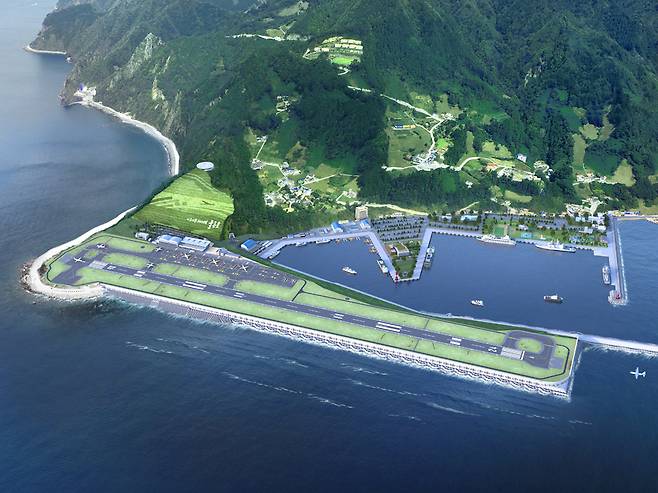 경북 울릉군 울릉읍 사동리 일원 울릉공항 조감도 [국토교통부 제공]