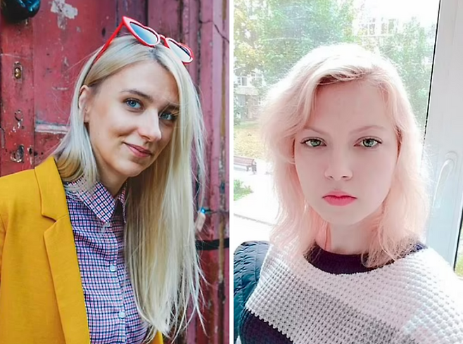 전쟁을 반대하는 시위에 참가했다가 경찰로부터 부당한 대우를 받았다고 폭로한 러시아 여성