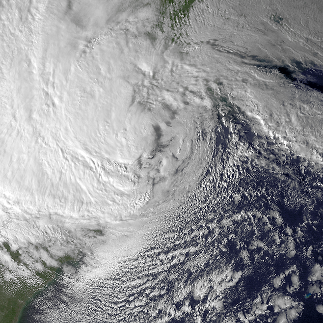 (사진) 2012년 10월말 미국에 엄청난 피해를 줬던 허리케인 샌디(Sandy).