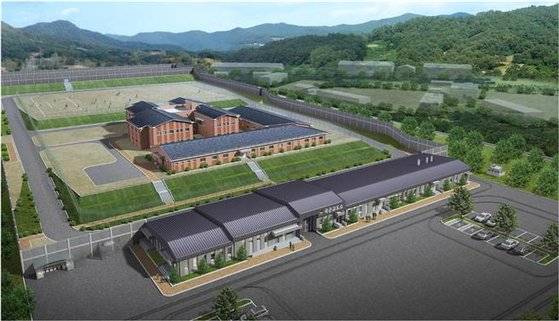 2022년 4월 여는 새 국군교도소 조감도. [국방부 국방조사본부]
