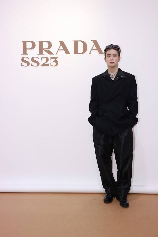 NCT 재현 프라다 SS23 Prada Uomo Fashion Show 참석 이미지. 사진 제공=프라다