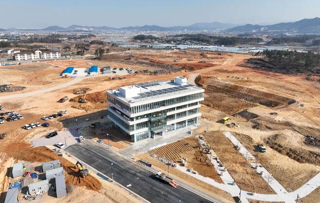 2022년 2월 10일 전남 나주 한국에너지공과대학(한전공대) 공사 현장. /조선DB