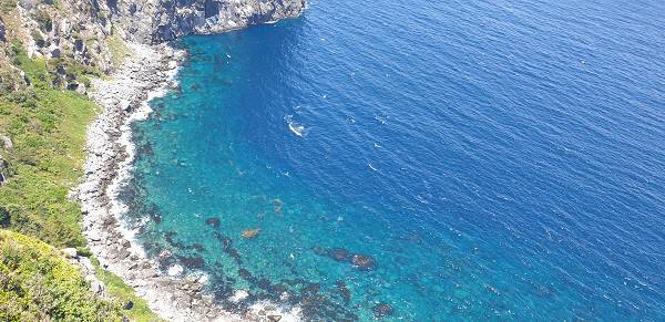 태하향목전망대에서 바라 본 바다 모습/김찬호 기자