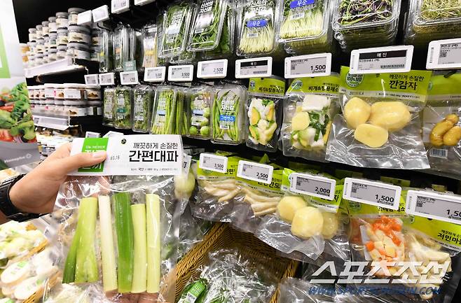 　◇서울 등촌동 홈플러스 강서점에 진열된 '소포장 상품'. 사진제공=홈플러스