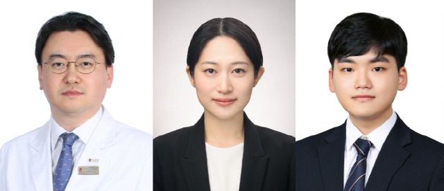 왼쪽부터 안기훈 교수, 박예주씨, 김재우씨