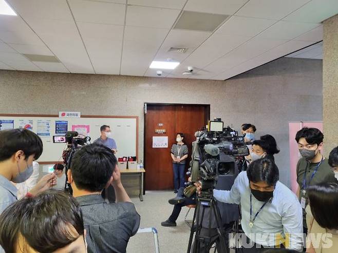 22일 국민의힘 윤리위원회가 열리고 있는 국회 모습.&nbsp; &nbsp;사진=이승은 기자