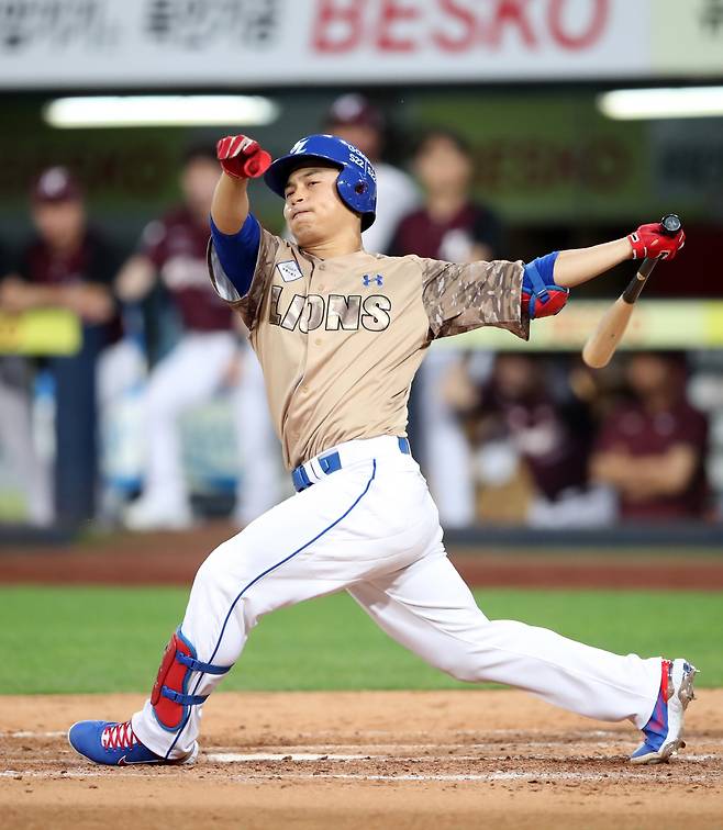 2022 신한은행 MY CAR KBO리그 키움 히어로즈삼성 라이온즈 경기

삼성 4회말 김헌곤

대구 삼성라이온즈파크

2022년 6월 22일. 사진제공=삼성 라이온즈