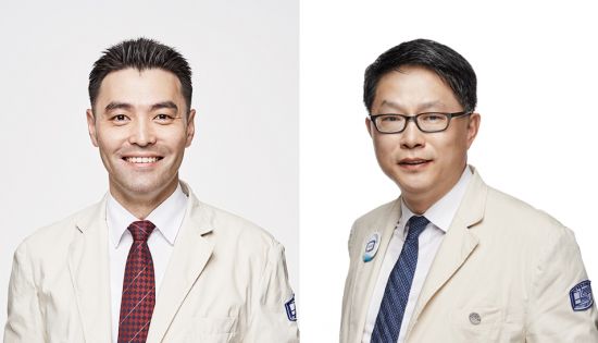 서울성모병원 정형외과 신승한(왼쪽)·정양국 교수.