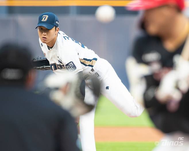 NC 다이노스 선발 투수 구창모(가운데). NC 다이노스 제공