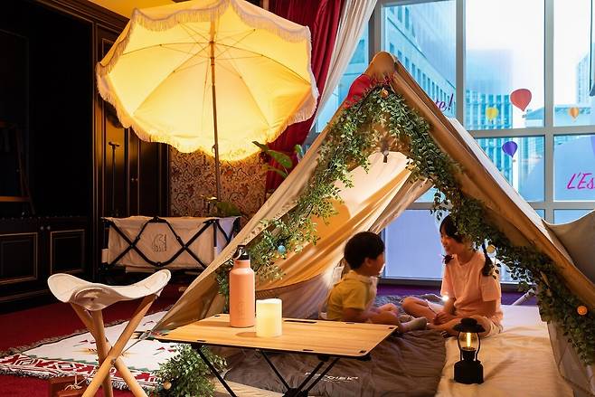 레스케이프 '글램핑 스위트 서울라이트' 패키지(조선호텔 제공)© 뉴스1