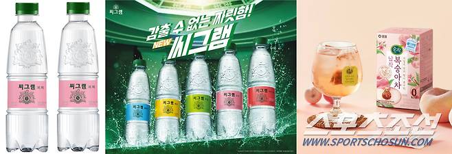 코카-콜라사 씨그램 피치, 샘표 순작 납작복숭아차.