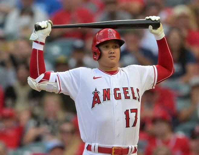LA 에인절스 오타니 쇼헤이가 전반기 레이스가 한창 뜨거워지고 있는 가운데 MVP 경쟁에서 밀리는 형국이다. USATODAY연합뉴스