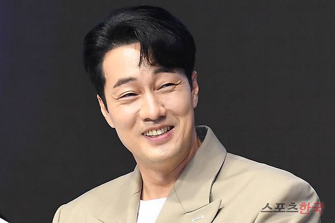 '외계+인' 1부 제작보고회에 참석한 소지섭. ⓒ이혜영 기자 lhy@hankooki.com