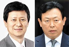 신동주 SDJ코퍼레이션 회장(왼쪽)과 신동빈 롯데그룹 회장.