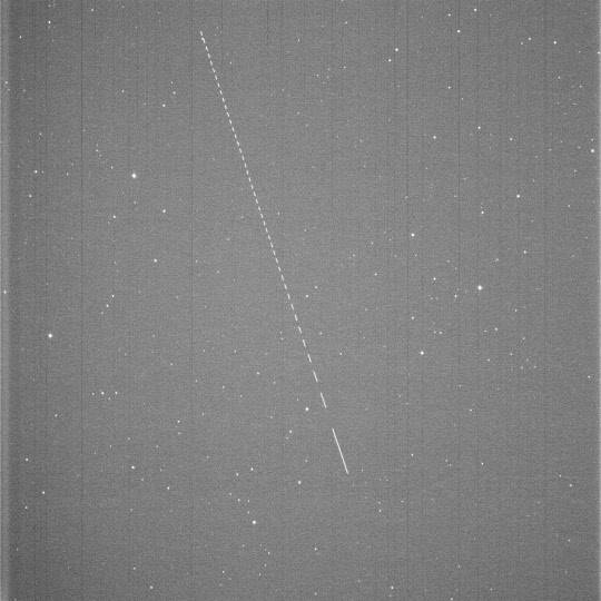 천문연의 OWL-Net 시스템이 포착한 누리호의 성능검증위성



천문연 제공