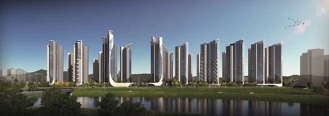 이문4 재정비촉진구역 재개발정비사업 투시도/제공=롯데건설