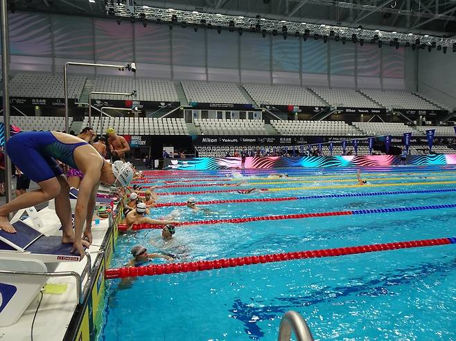 헝가리 부다페스트에서 훈련 중이던 김서영. [대한수영연맹 제공. 재판매 및 DB 금지]