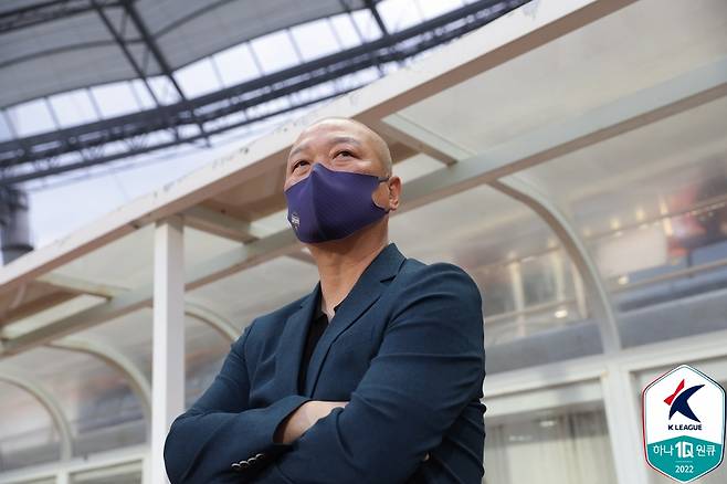 김태완 김천 상무 감독. [사진 프로축구연맹]