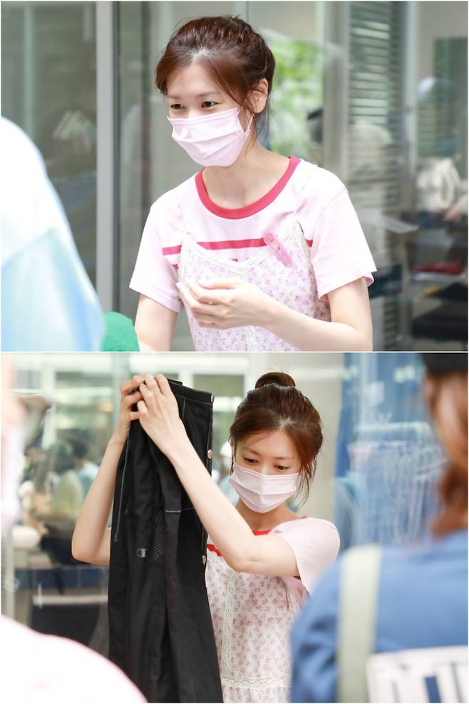 배우 정소민이 지난 19일 강남에서 개최한 플리마켓 현장