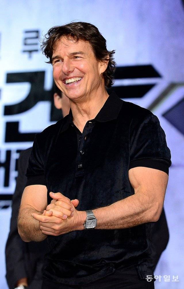 ‘탑건: 매버릭’ 개봉을 앞두고 한국을 10번째로 찾은 세계적인 인기 영화배우 톰 크루즈. 스포츠동아 김민성 기자 marineboy@donga.com