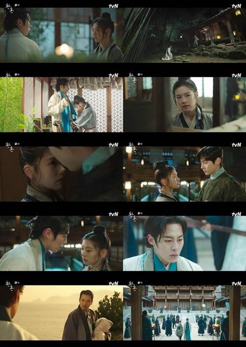 ‘환혼’ 이재욱과 정소민이 호흡법을 훔치기 위해 황민현에게 접근했다. 사진=tvN 주말드라마 ‘환혼’ 캡처