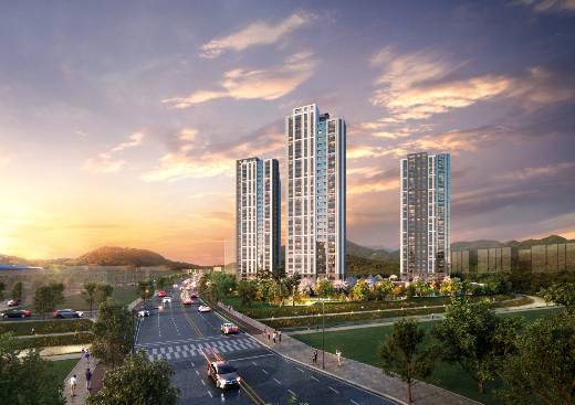 e편한세상 지축 센텀가든 투시도. / 투시도 제공=DL이앤씨