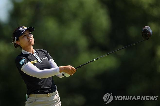 전인지의 최종 라운드 경기 모습 [Scott Taetsch-USA TODAY Sports/로이터=연합뉴스]