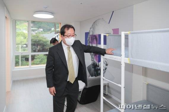 조광한 남양주시장 28일 '정약용 펀그라운드' 마무리 공사 현장점검. 사진제공=남양주시