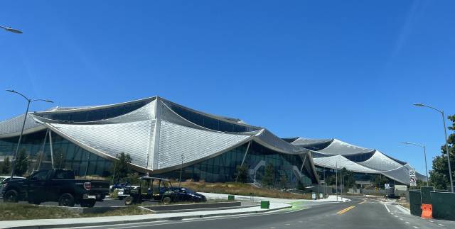 27일(현지 시간) 미국 캘리포니아주 마운틴뷰 모펫 필드의 구글 베이뷰 캠퍼스 /실리콘밸리=정혜진 특파원