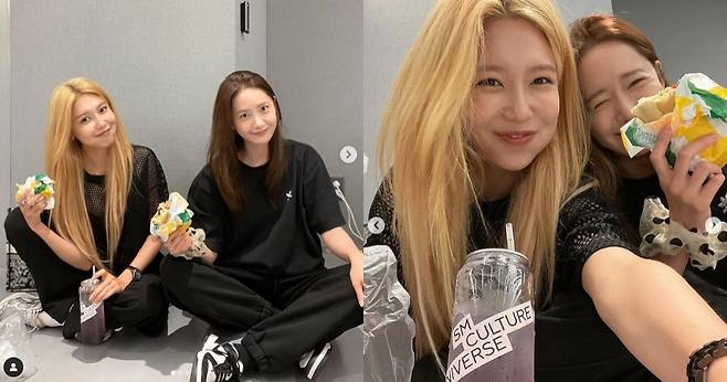 소녀시대 수영, 윤아. 사진ㅣ수영 SNS 캡처