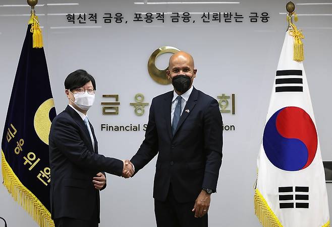 금융위 부위원장, 넬슨 美재무차관과 가상자산·자금세탁 논의 [금융위원회 제공]