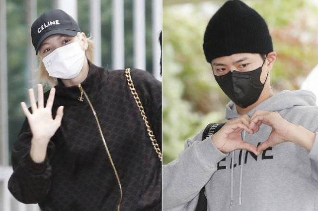 같은날 입국한 리사와 박보검. 뉴스1