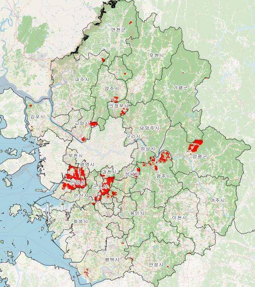 토지거래허가구역 지정 구역