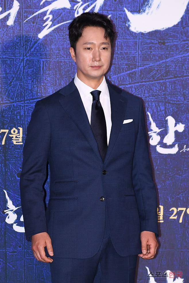 한산: 용의 출현' 제작보고회에 참석한 박해일. ⓒ이혜영 기자 lhy@hankooki.com