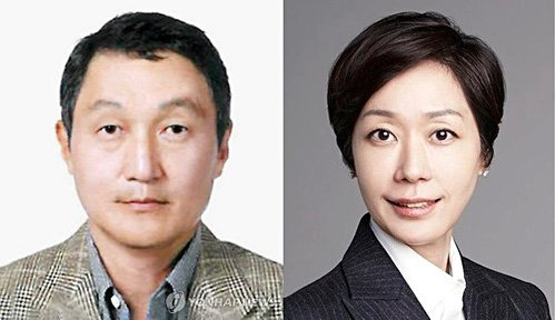 구본성(왼쪽) 아워홈 전 대표 부회장과 구지은 아워홈 현 대표 부회장. 연합뉴스