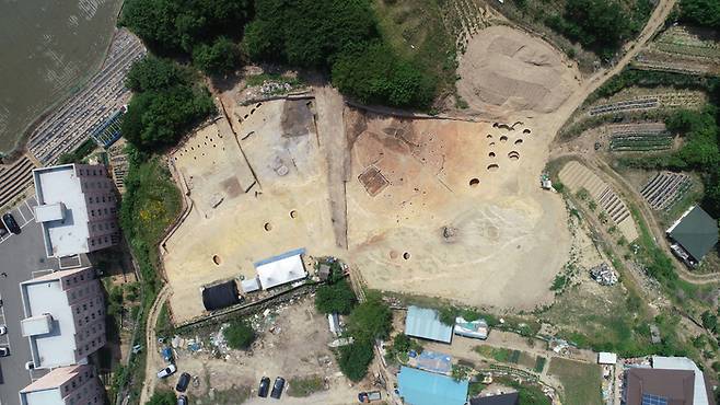 도기동 466번 일원  발굴조사 전경. 문화재청 제공