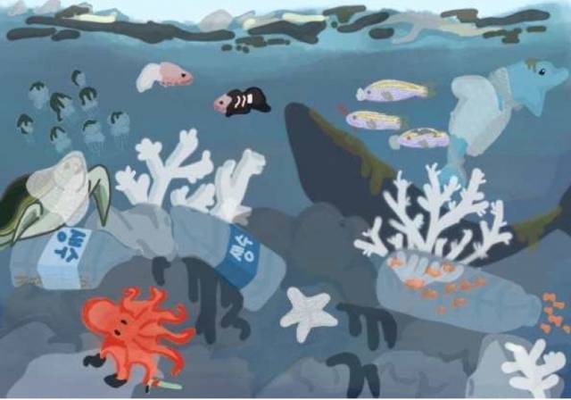 초등 고학년부 대상 '해양동물의 아픔' 전주온빛초등학교 정다연(11)