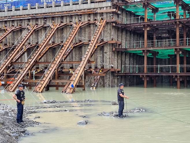 경기도 용인의 사고 현장. 경기도소방재난본부 제공