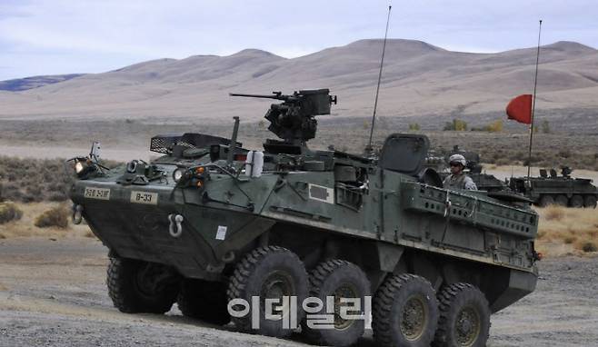 스트라이커 전투여단이 운용하는 장갑차 (출처=미 육군)